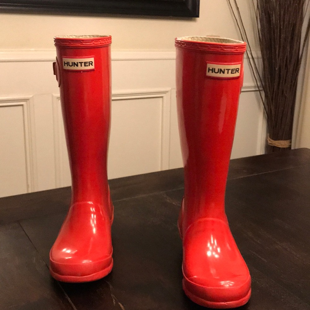 Red Hunter Rainboots